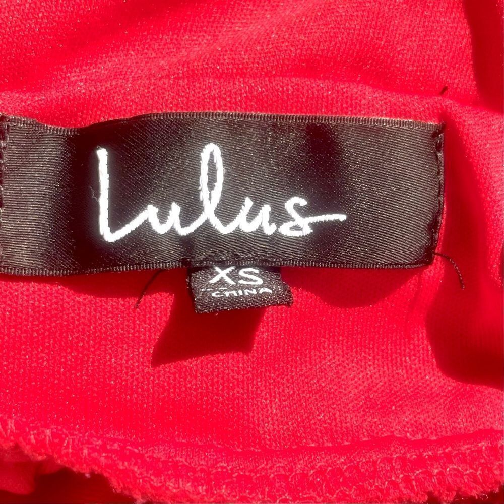 Lulu’’s My Joy Red Peplum Top - Picture 7 of 8